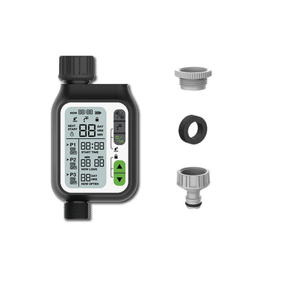 Automatic Water Timer Garden Water Timer (Rain Sensor Version) with 3/4 Thread &amp; Large Screen