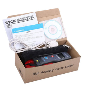 ETCR6300 AC/DC Clamp Meter 0.001mA-60A High Accuracy Digital Ammeter LCD Display for Current Leakage Detection