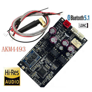 QCC5125 Bluetooth5.1 AK4493SEQ Lossless Audio Decoder Board Wireless Audio Receiver Support for LDAC/APTX HD