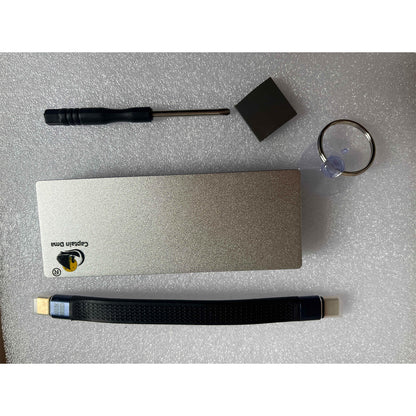 CapDMA HDD Case 40Gbps Compatible with Lightning 3.4 Interface M.2 SSD Mobile External Box Onboard JTAG