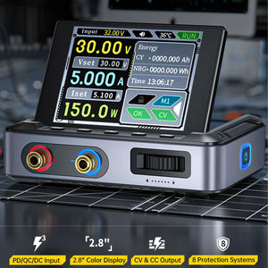 DPS-150 Advanced Version CNC DC Adjustable Power Supply Portable 150W High Power 30V5A Power Supply with 100W Power Adapter