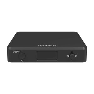 TOPPING D50 III Desktop HiFi DAC D50III BT5.1 Audio Decoder (Black) w/ Remote Control &amp; 2 ES9039Q2M