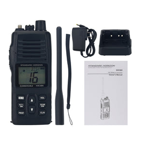 HX380 Submersible 5W VHF Transceiver Walkie Talkie Handheld Transceiver with 40 Land Mobile Channels
