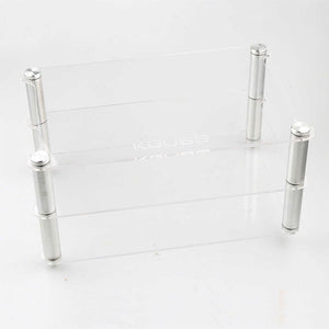 KGUSS 2-Tier Audio Equipment Stand Speaker Stand (Transparent) for DAC Power Amp and Headphone Amp