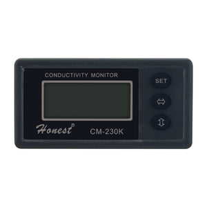 CM-230K 220V Online Conductivity Meter Water Conductivity Meter Monitor w/ Electrode Supports Alarms