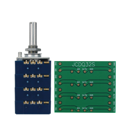 Original RK27 100K Potentiometer Quad-Unit Stereo Potentiometer for ALPS Mid-Range &amp; High-End Amp