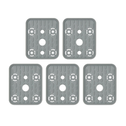 5pcs Top Suction Plates Rubber Suction Pad (140mmx115mmx17mm with 3 Holes) for Vacuum Blocks