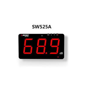 SW-525A SW525A Standard 30-130dB Noise Meter Wall Mounted Decibel Meter with Sound &amp; Light Alarms