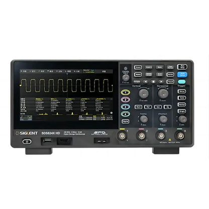 SDS814X HD 100MHz 4-Channel 12Bit High Resolution 50Mpts 2GSa/s Sampling Digital Oscilloscope with 7-inch Touch Screen