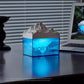 1.6W Glacier Bedside Night Light Aroma Diffuser Bluetooth Speaker (Blue) Supports Stepless Dimming