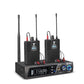 ER-102 Professional Wireless IEM System Bluetooth5.0 UHF 510MHz-580MHz In Ear Monitoring System with 2 Receiver