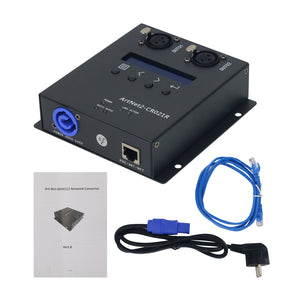 ArtNet2-CR021R 2CH Artnet to Dmx512 Conversion Artnet Dmx512 Network Converter for Tiger Touch MA2