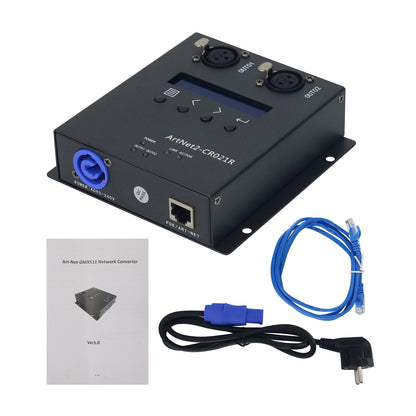 ArtNet2-CR021R 2CH Artnet to Dmx512 Conversion Artnet Dmx512 Network Converter for Tiger Touch MA2