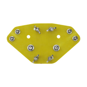 Bright Yellow Antenna Base Mount Connected to Tripod Stand Thread for Shortwave Telescopic V Antenna