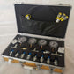 1-60MPa Pressure Gauge Kit w/ 4 Gauges 4 Hoses 10 Test Couplings 4 T-junctions 1 Box for Excavators