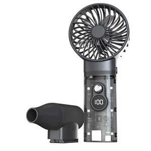 Upgraded Multifunctional Turbo Fan 100000RPM Violent Fan 5000mAHx2 Support Propellers/Turbines Switch