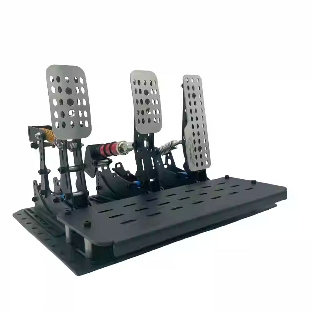 SimRuito Racing Game Simulator Pedal Throttle+Brake+Clutch Set with Base Plate 12bit USB Controller PC SIM Pedals for Logitech