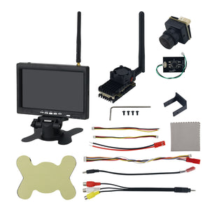 5.8G 2000mW Wireless Video Transmission System FPV Transmitter Receiver with 7&quot; IPS Receiving Screen