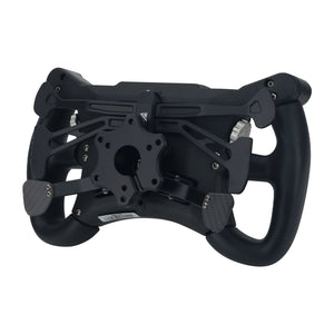 CONSPIT 290GP 290mm/11.4&quot; Formula Racing Wheel Steering Wheel with Carbon Fiber Panel &amp; 4.3&quot; LCD
