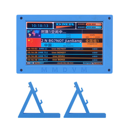 Blue/Green MMDVM Hotspot Box Digital MMDVM Modem Boasts 7-Inch Screen Wifi and Raspberry Pi 3B