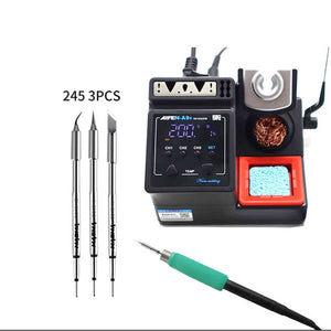 AIFEN-A9E 160W High Power Soldering Station Kit + 3pcs 245 Soldering Tips (Needle Bent &amp; Knife Tips)