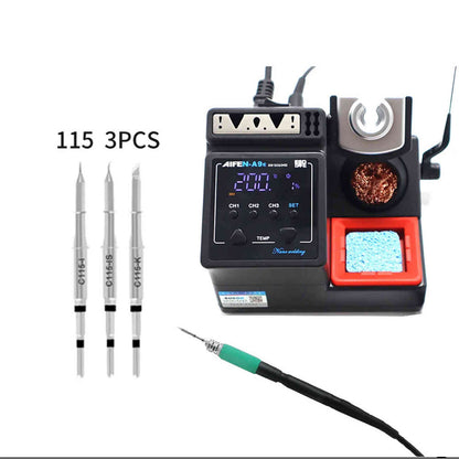 AIFEN-A9E 160W High Power Soldering Station Kit + 3pcs 115 Soldering Tips (Needle Bent &amp; Knife Tips)