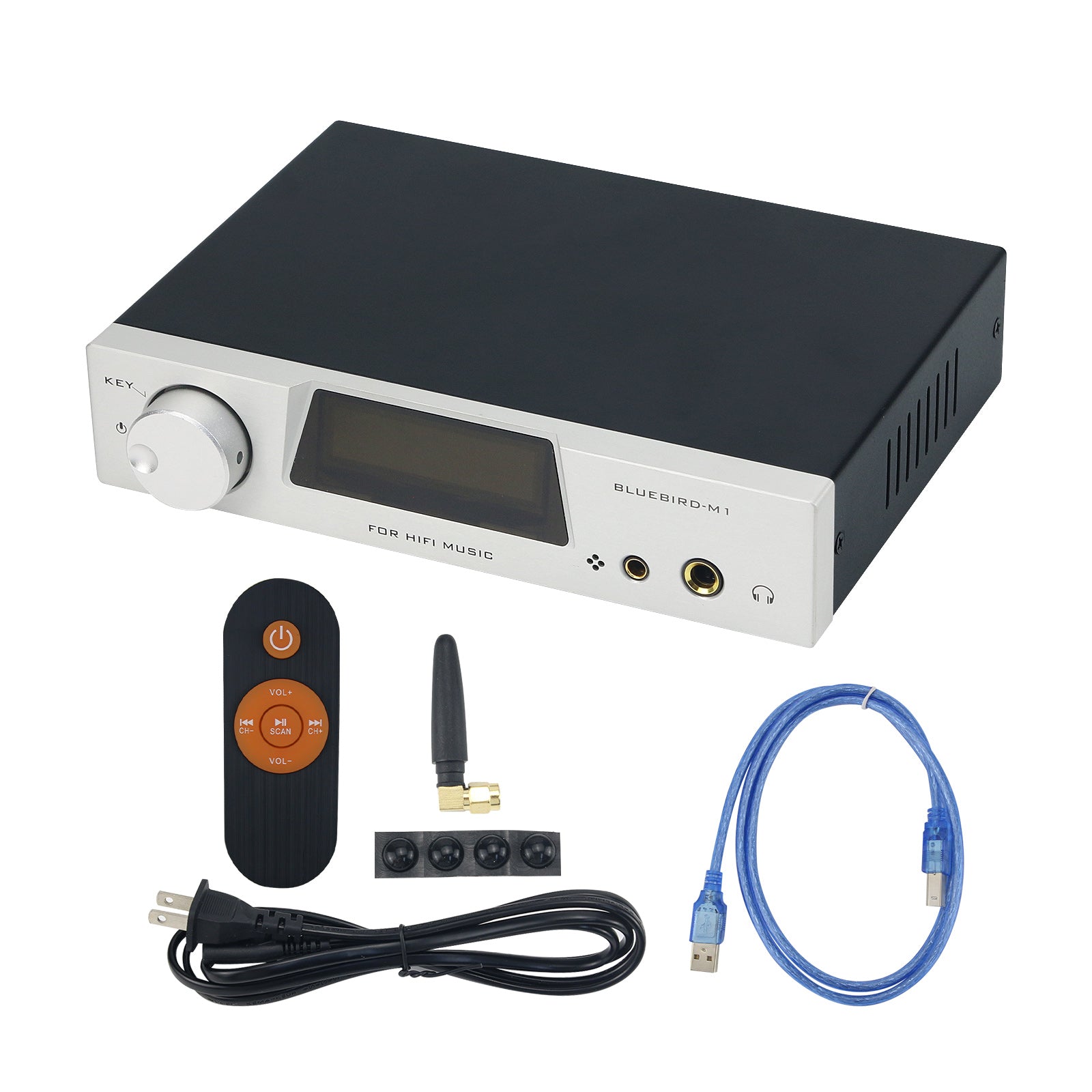 M1 Dual Core ES9038 Decoder Bluetooth 5.1 with USB Sound Card LDAC Lin