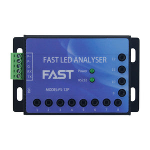 FS-12P 12-Channel High Precision Calibration Fast LED Analyzer HSI/RGB/XY Chroma/Main Wavelength LED Tester