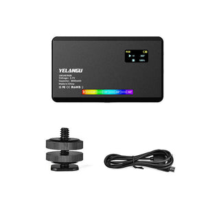 LW140RGB LW140-RGB Fill Light 8W 2500K-9000K RGB Video Light w/ 140 LED Beads &amp; 26 Light Effects