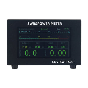 CQV-SWR-508 200W 1.8-54MHz Digital SWR &amp; Power Meter 4.3-inch IPS Color Screen Standing Wave Meter for Ham Radio