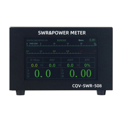 CQV-SWR-508 200W 1.8-54MHz Digital SWR &amp; Power Meter 4.3-inch IPS Color Screen Standing Wave Meter for Ham Radio