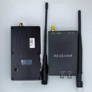 1.3G 10W FPV Wireless Audio Video Transmitter Receiver AV Transmitter Receiver 4 TX &amp; 4 RX Channels