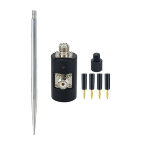 DIY Portable Aluminum Alloy Vehicle Shortwave Antenna Base + Tripod Adapter for Outdoor Installation