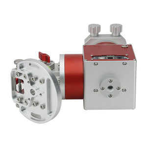 JUWEI-17 Harmonic Equatorial Mount (Red Silver with Narrow Dovetail Groove) + Wired Hand Controller