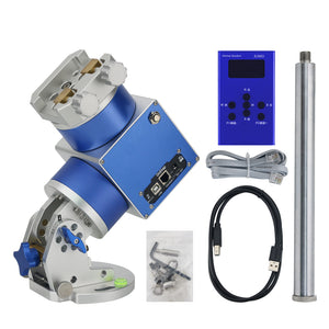 JUWEI-17 Harmonic Equatorial Mount (Blue Silver with Narrow Dovetail Groove) + Wired Hand Controller