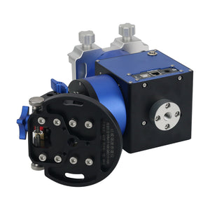 JUWEI-17 Harmonic Equatorial Mount (Blue Black with Wide Dovetail Groove) + Wired Hand Controller