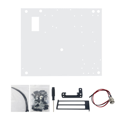 MATX Medium Transparent Acrylic Open Frame PC Case High Performance Heat Dissipation Support for MATX/ITX Motherboard