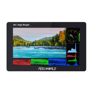 FeelWorld F5 PROX 5.5&quot; 1600nit 4K DSLR Camera Filed Monitor Touch Screen with Power Kit for F970