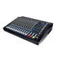 Professional 12-Channel High Power Audio Mixer 1600Wx2 Audio Tuner with Bluetooth Reverberation Equalization