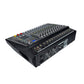 Professional 12-Channel High Power Audio Mixer 1600Wx2 Audio Tuner with Bluetooth Reverberation Equalization