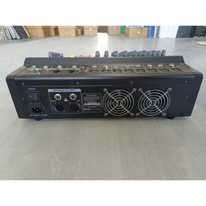 DMX-8 8-Channel Professional Audio Mixer 2x250W High Power Audio Console with Bluetooth Reverberation and Equalization