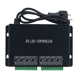LED Full Color Controller H801RC 8-Port LED Controller Support Connection with TTL and DMX512 Signal