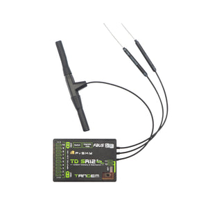 FrSky TD SR12 Dual Band Self Stabilizing FPV Racing Drone Receiver OTA 12-Channel 2.4GHz/900MHz RX