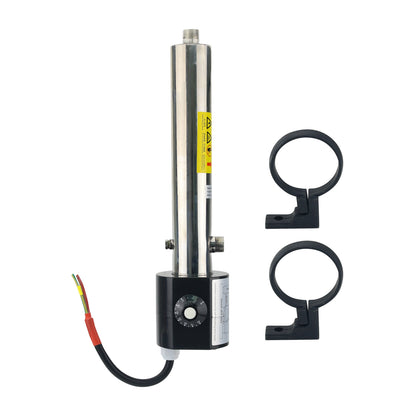 4KW/240V Diesel Generator Heater 304 Stainless Steel Temperature Adjustable Engine Block Heater for 13-25L Engine Displacement