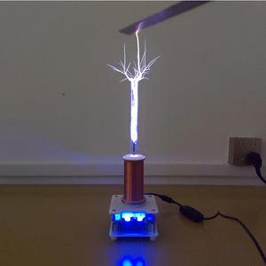 YSKJ-36 Golden Version Double Class E Tesla Coil with 10cm Thin Arc Support Music Bluetooth Playback