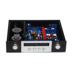 E600 HiFi Balanced Class A Electronic Tube Preamplifier Bluetooth5.1 Treble/Bass Adjustment with Remote Control 110V/220V