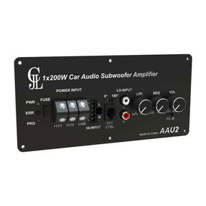 AAU2 200W Car Audio Subwoofer Power Amplifier Class D High Power Mono Audio Amplifier Support DSP Tuning