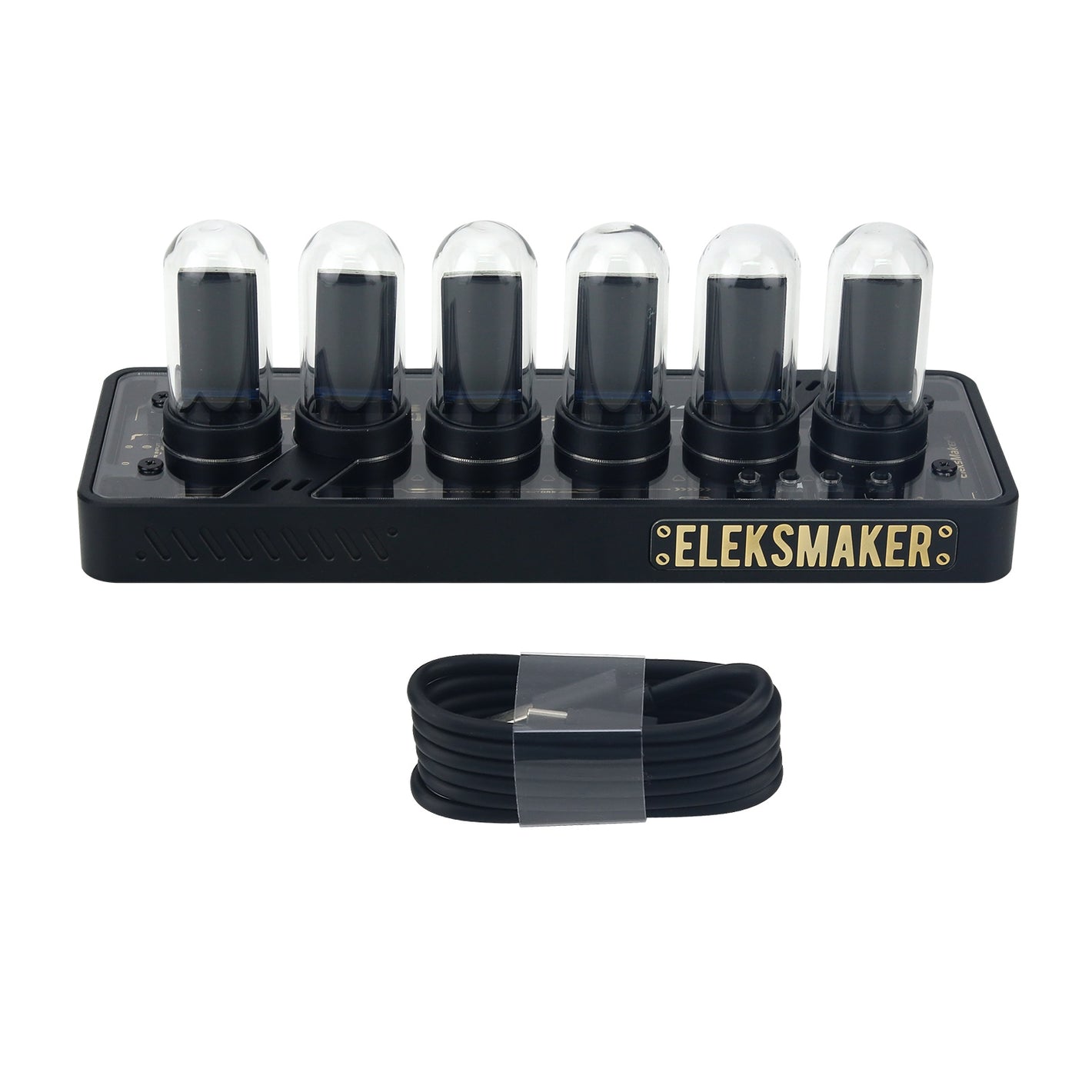 EleksMaker IPS Pro RGB Digital Clock with 6 Numbers Nixie Electronic RGB Light Table Retro Glow Tube