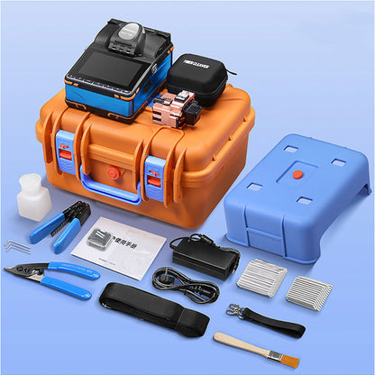 AUA-70F Automatic Fiber Optic Fusion Splicer Built-in Optical Power Meter with 5.5-inch Touch Screen
