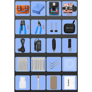 AUA-70F Automatic Fiber Optic Fusion Splicer Built-in Optical Power Meter with 5.5-inch Touch Screen